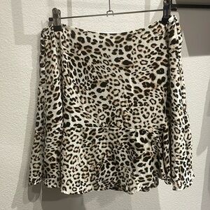ROW A Animal Print Flow Skirt Size S
